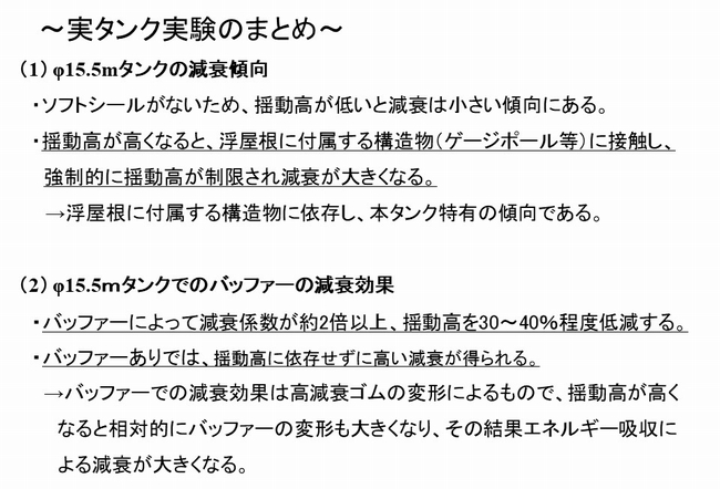 実タンク実験のまとめ