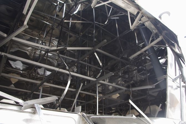 ステンレスパネルタンク 受水槽被害事例