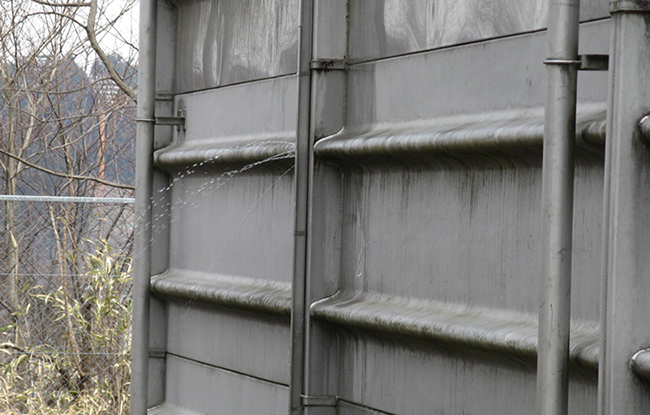 ステンレスパネルタンク 配水池被害事例